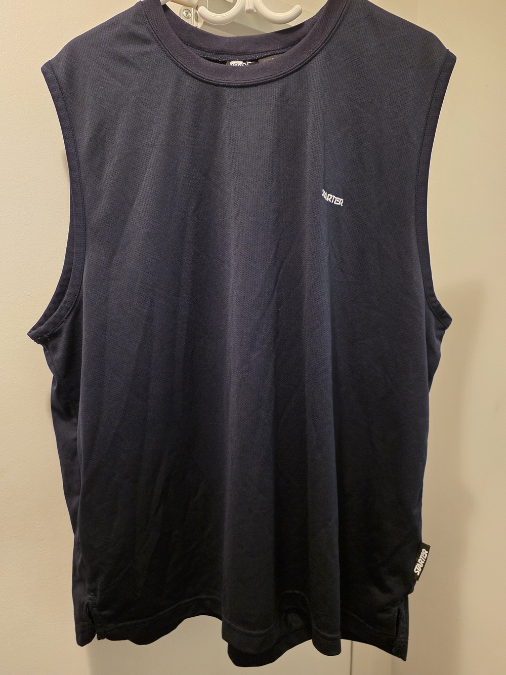STARTER Navy Sleeveless Crew Tank Top